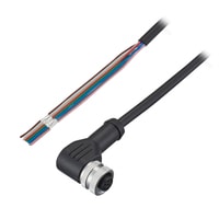 OP-88897 - Standard strand wire cable M12 L-shape 5 m PVC