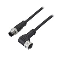 OP-88993 - FR Connection cable M12 female 8-pin-M12 male 5-pin PVC 10 m